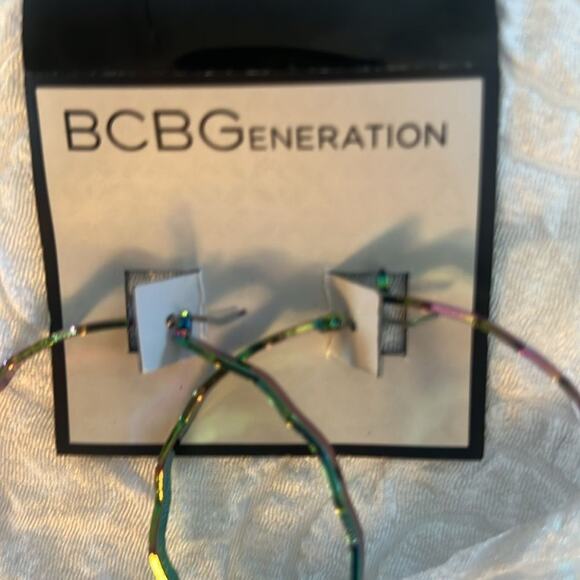 BCBGeneration RAINBOW COLOR HOOPS‎ - Picture 3 of 4